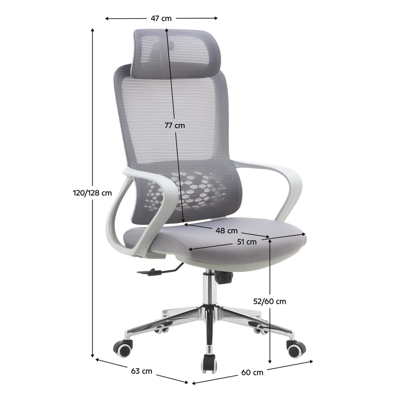 Irodai szék, szürke, FOSTER TYP 1