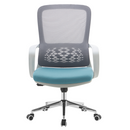 Irodai szék, szürke/kék, FOSTER TYP 2