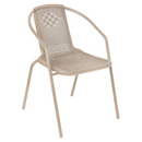 Kerti rakásolható szék, champagne, acél/műanyag, FRENY