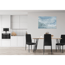 Étkezőasztal, tölgy/fekete, 150x80 cm, FRIADO