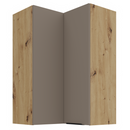 Felső sarokszekrény, sandgrau/artisan tölgy, FRISBO 60x60 GN-90 2F