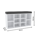 Cipőpolc paddal, fehér, FADDY TYP M 1779