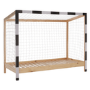 Montessori ágy, természetes/fehér/fekete, 90x200, FUTAL