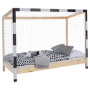 Montessori ágy, természetes/fehér/fekete, 90x200, FUTAL
