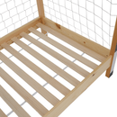 Montessori ágy, természetes/fehér/fekete, 90x200, FUTAL