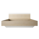 Dupla ágy, tölgy sonoma/fehér, 160x200, GABRIELA