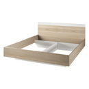 Dupla ágy, tölgy sonoma/fehér, 160x200, GABRIELA