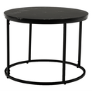 Dohányzóasztal, fekete márvány/fekete érc,GAGIN