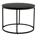 Dohányzóasztal, fekete márvány/fekete érc,GAGIN