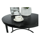 Dohányzóasztal, fekete márvány/fekete érc,GAGIN