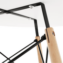 Étkezőasztal,  fehér/bükk, átmérő 90 cm, GAMIN 2 NEW 90