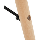 Étkezőasztal,  fehér/bükk, átmérő 90 cm, GAMIN 2 NEW 90