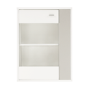 Nappali bútor, fehér/szürke, GENTA