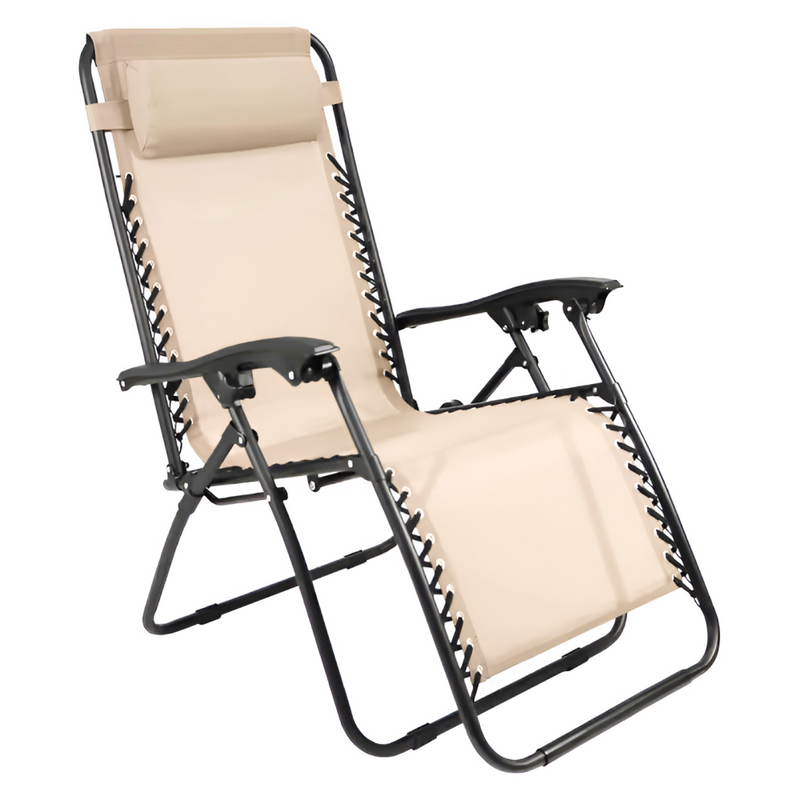 Kerti állítható szék, bézs, GERALD NEW