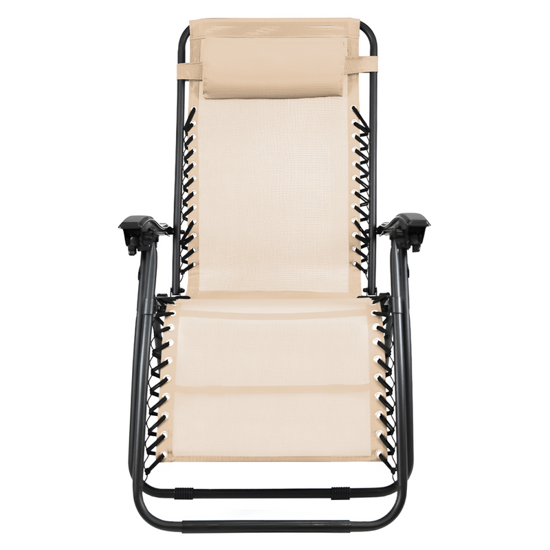 Kerti állítható szék, bézs, GERALD NEW