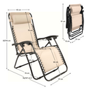 Kerti állítható szék, bézs, GERALD NEW