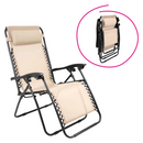 Kerti állítható szék, bézs, GERALD NEW