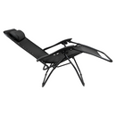 Kerti állítható szék, fekete, GERALD NEW