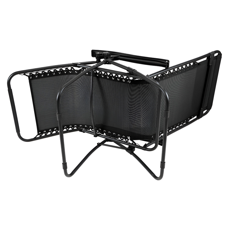 Kerti állítható szék, fekete, GERALD NEW