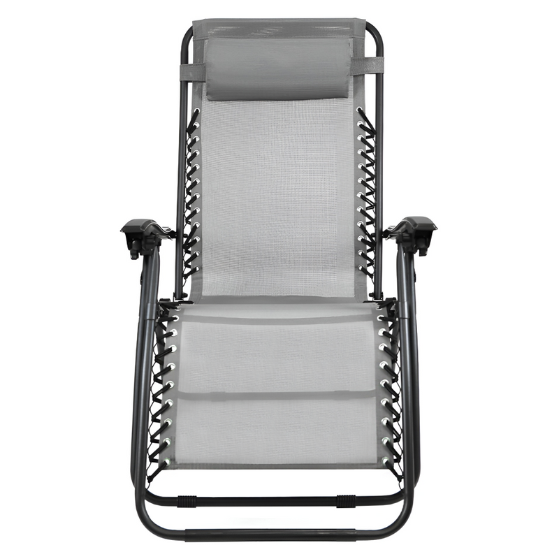 Kerti állítható szék, világosszürke, GERALD NEW