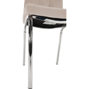 Étkezőszék, bézs Dulux Velvet szövet/króm, GERDA NEW