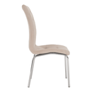 Étkezőszék, bézs Dulux Velvet szövet/króm, GERDA NEW