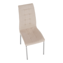 Étkezőszék, bézs Dulux Velvet szövet/króm, GERDA NEW