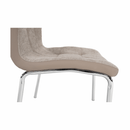 Étkezőszék, bézs/króm, GERDA NEW