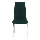 Étkezőszék, smaragd Velvet szövet/króm, GERDA NEW