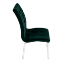 Étkezőszék, smaragd Velvet szövet/króm, GERDA NEW