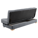 Kinyitható heverő, szürke, GINY