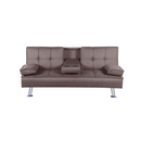 Kinyitható kanapé, barna, GOLDIA NEW