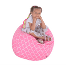 Babzsák, rózsaszínes-fehér minta, GOMBY