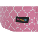 Babzsák, rózsaszínes-fehér minta, GOMBY