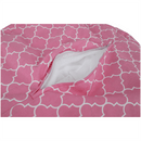 Babzsák, rózsaszínes-fehér minta, GOMBY