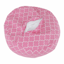 Babzsák, rózsaszínes-fehér minta, GOMBY