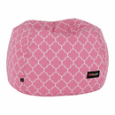 Babzsák, rózsaszínes-fehér minta, GOMBY