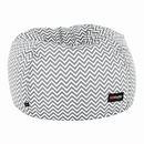 Babzsák, szürkés-fehér/cik cak minta, GOMBY