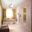 Éjjeliszekrény typ 21, sonoma tölgy, GRAND