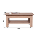 Dohányzóasztal typ 19, sonoma tölgy, GRAND