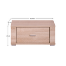 Éjjeliszekrény typ 21, sonoma tölgy, GRAND