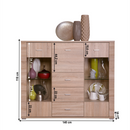 Komód typ 8, sonoma tölgy, GRAND