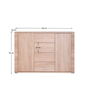 Komód typ 9, sonoma tölgy, GRAND