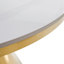 Étkezőasztal, arany/fehér márvány, GREIS TYP 1