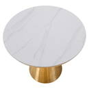 Étkezőasztal, arany/fehér márvány, GREIS TYP 1