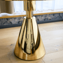 Étkezőasztal, arany/fehér márvány, GREIS TYP 1