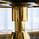 Étkezőasztal, arany/fehér márvány, GREIS TYP 1