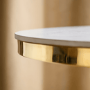 Étkezőasztal, arany/fehér márvány, GREIS TYP 1