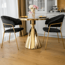 Étkezőasztal, arany/fehér márvány, GREIS TYP 1