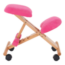 Ergonomikus térdelőszék, rózsaszín/bükkfa, GROCO